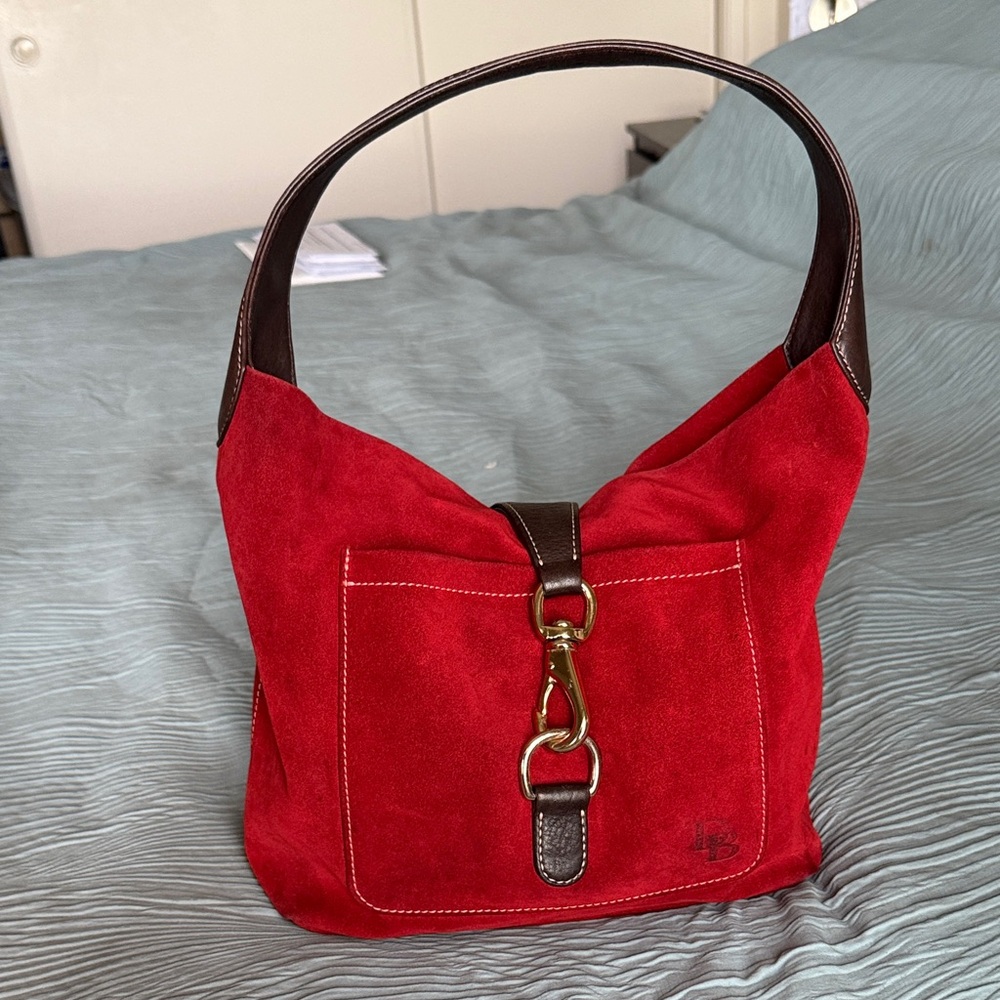 Dooney & Bourke Scarlet Suede Hobo Bag